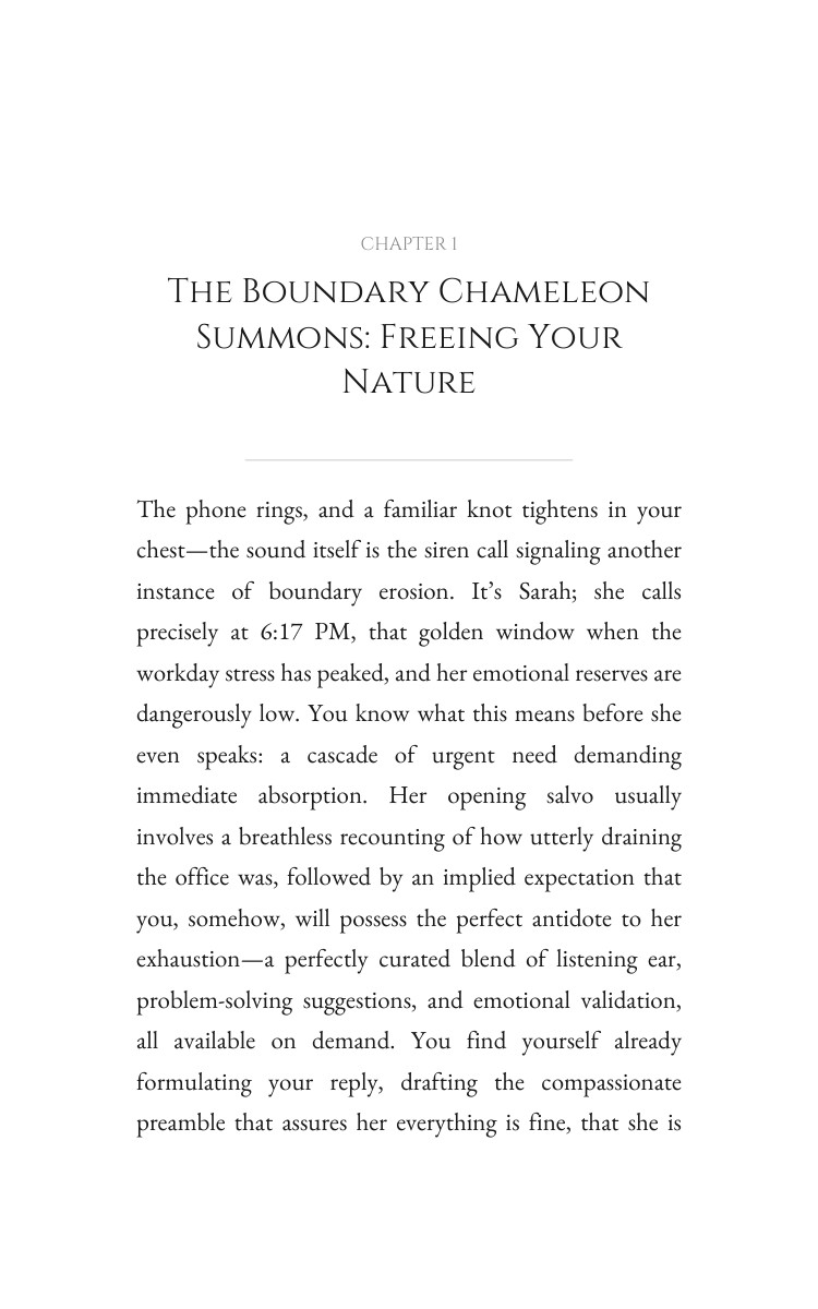 Boundary Chameleon: Codependency Recovery Evolution: Your Craving Optimized interior preview