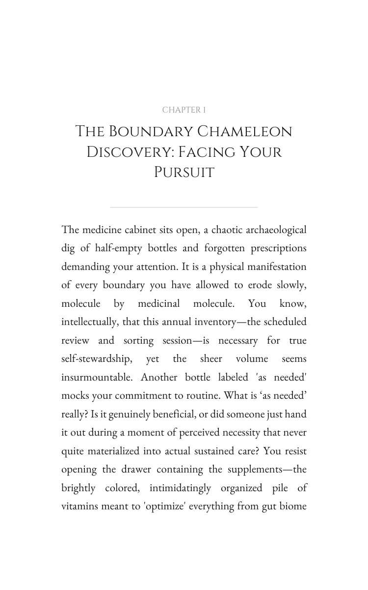 Boundary Chameleon Health Self Care Wisdom: Your Universe Catalyzed interior preview