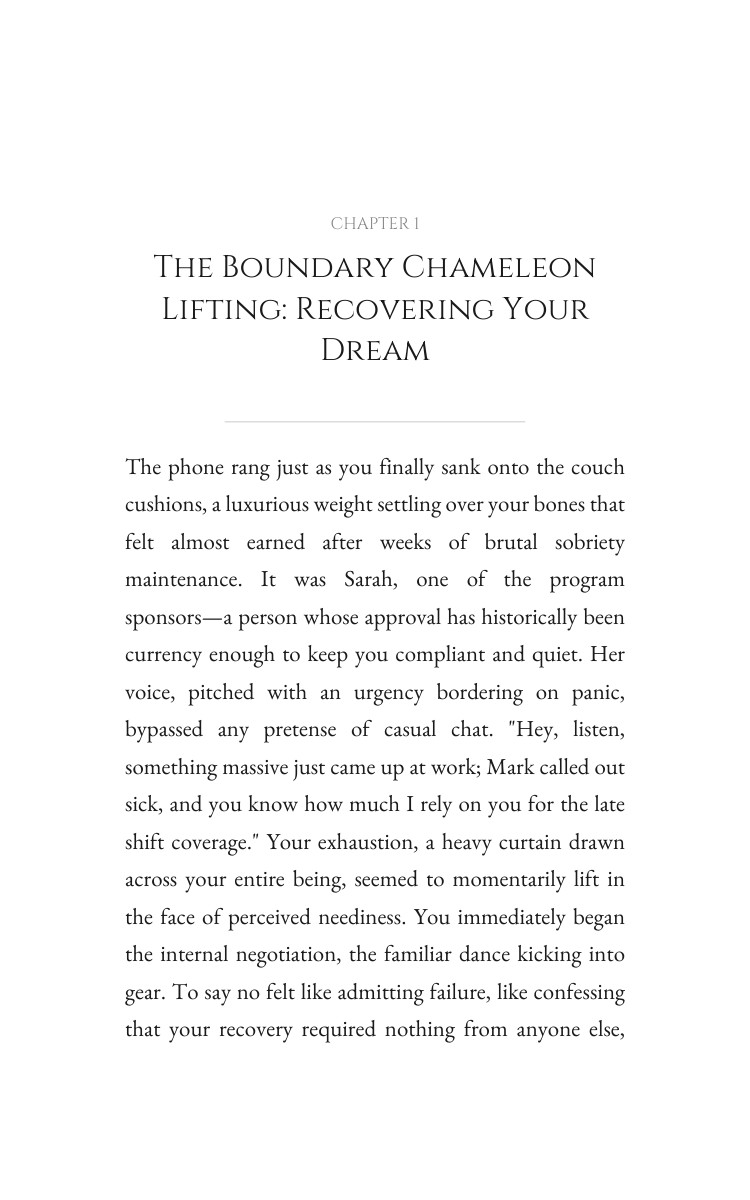 Boundary Chameleon Mastery: Addiction Recovery: Your Advancement Unleashed interior preview