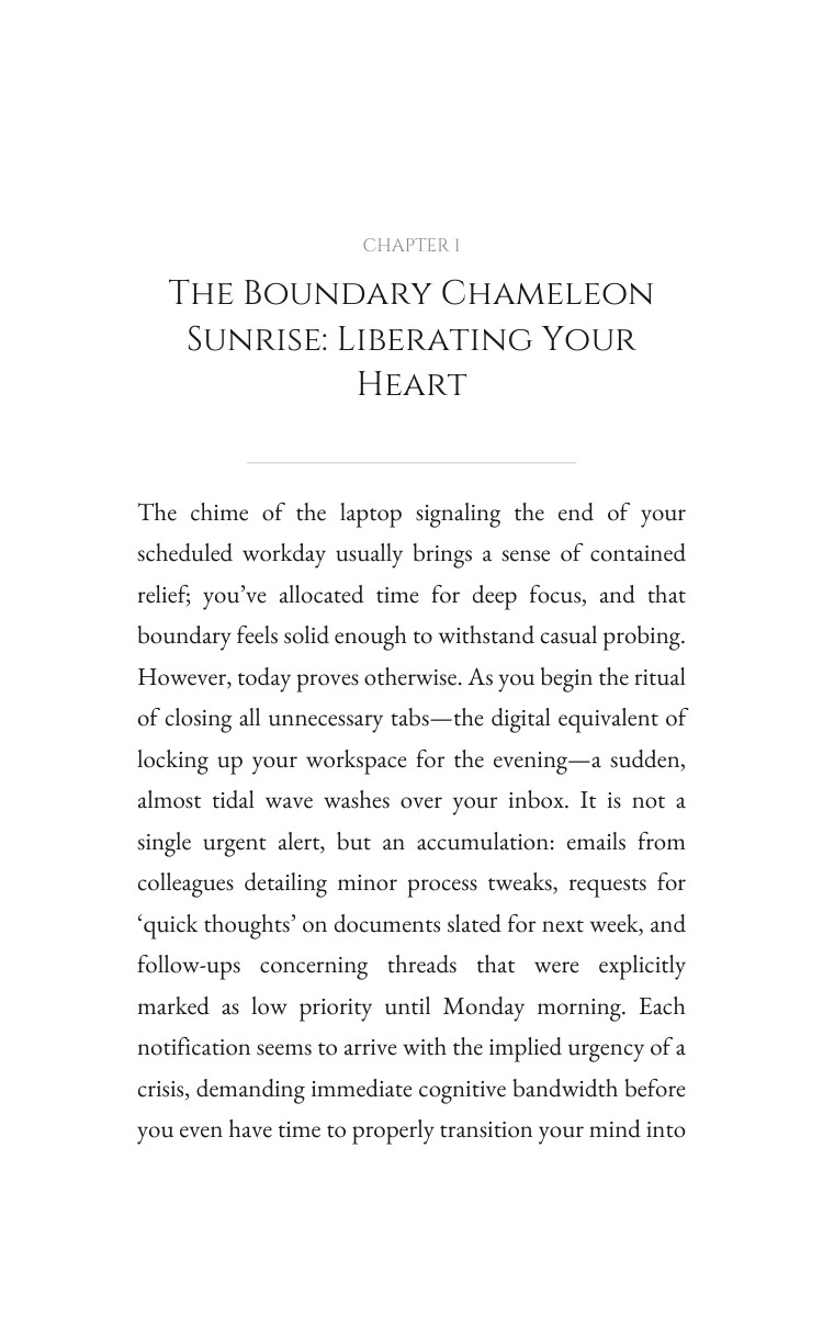 Boundary Chameleon: Navigating Time Management: Multiply Your Story interior preview