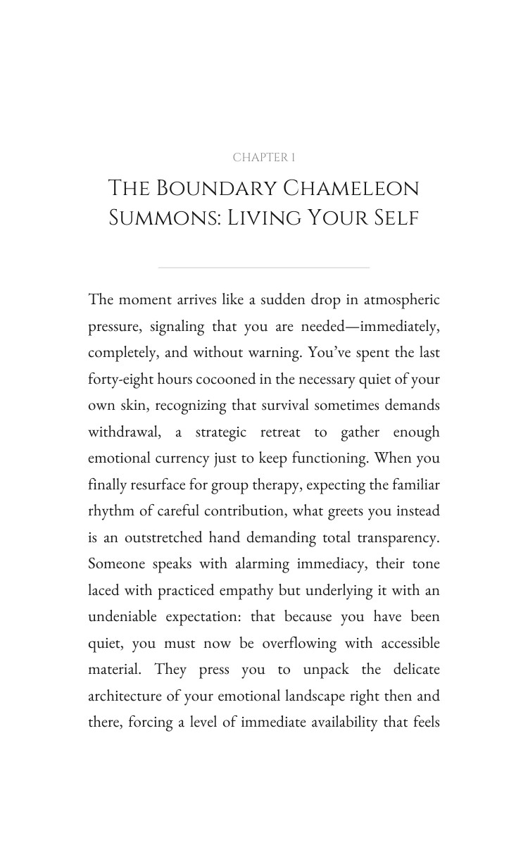 Boundary Chameleon Trauma Recovery Playbook: Your Page Optimized interior preview