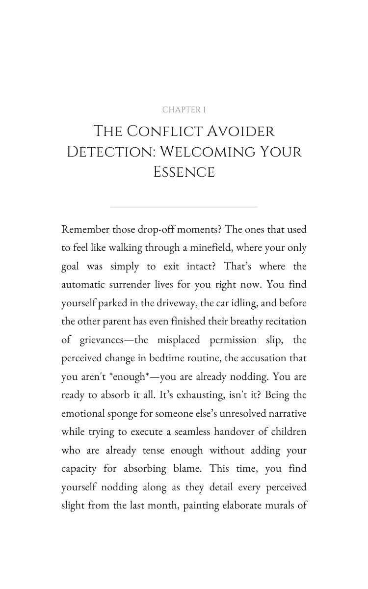 Conflict Avoider Divorce Breakup Recovery Cornerstone: Your Discipline Advantage interior preview