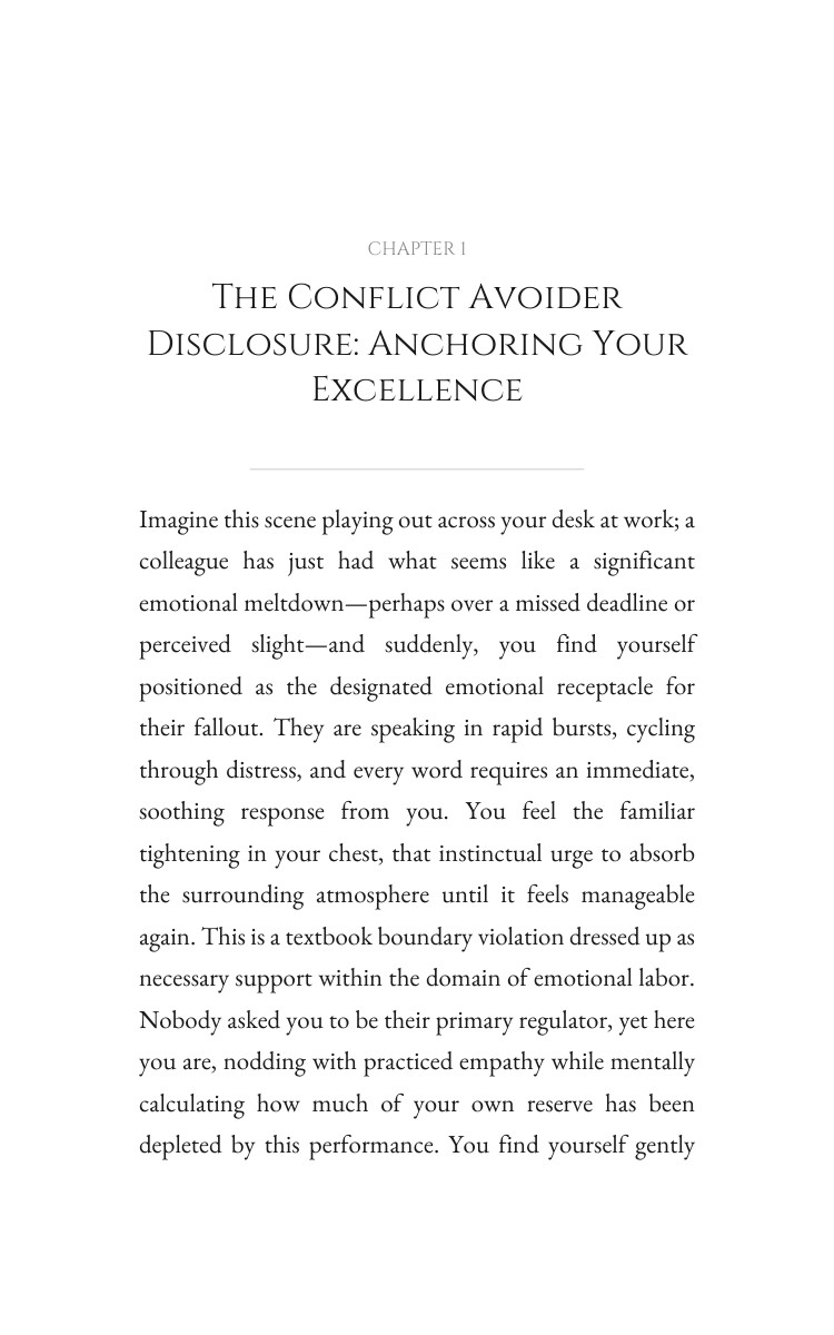 Conflict Avoider Emotional Labor Encyclopedia: Target Your Transformation interior preview