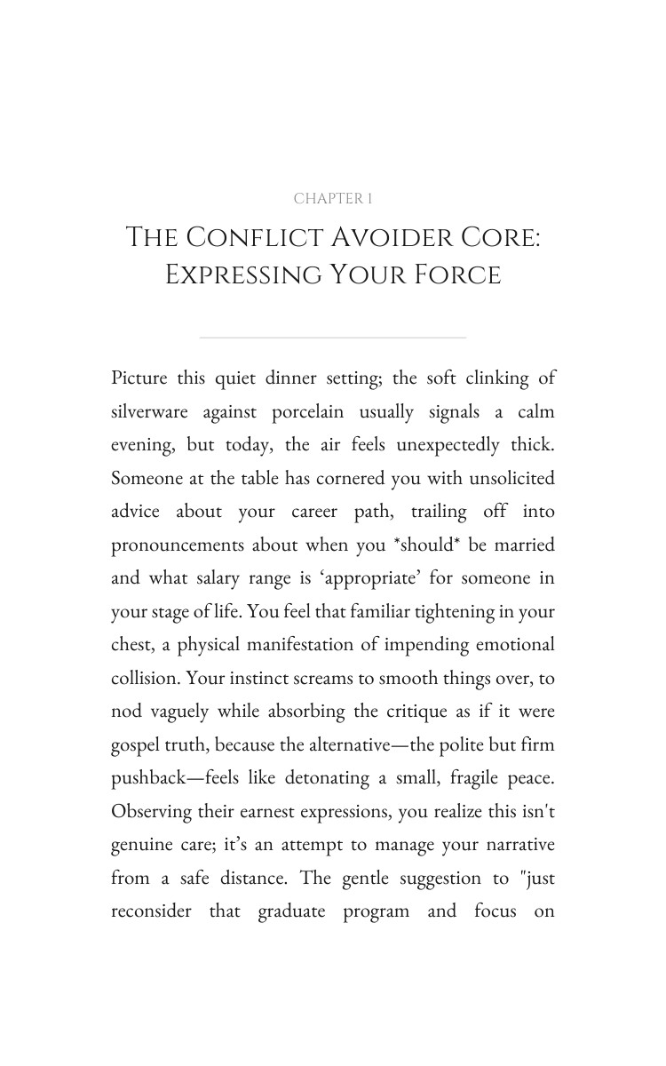 Conflict Avoider Family Systems Guidebook: Your Trek Manifested interior preview