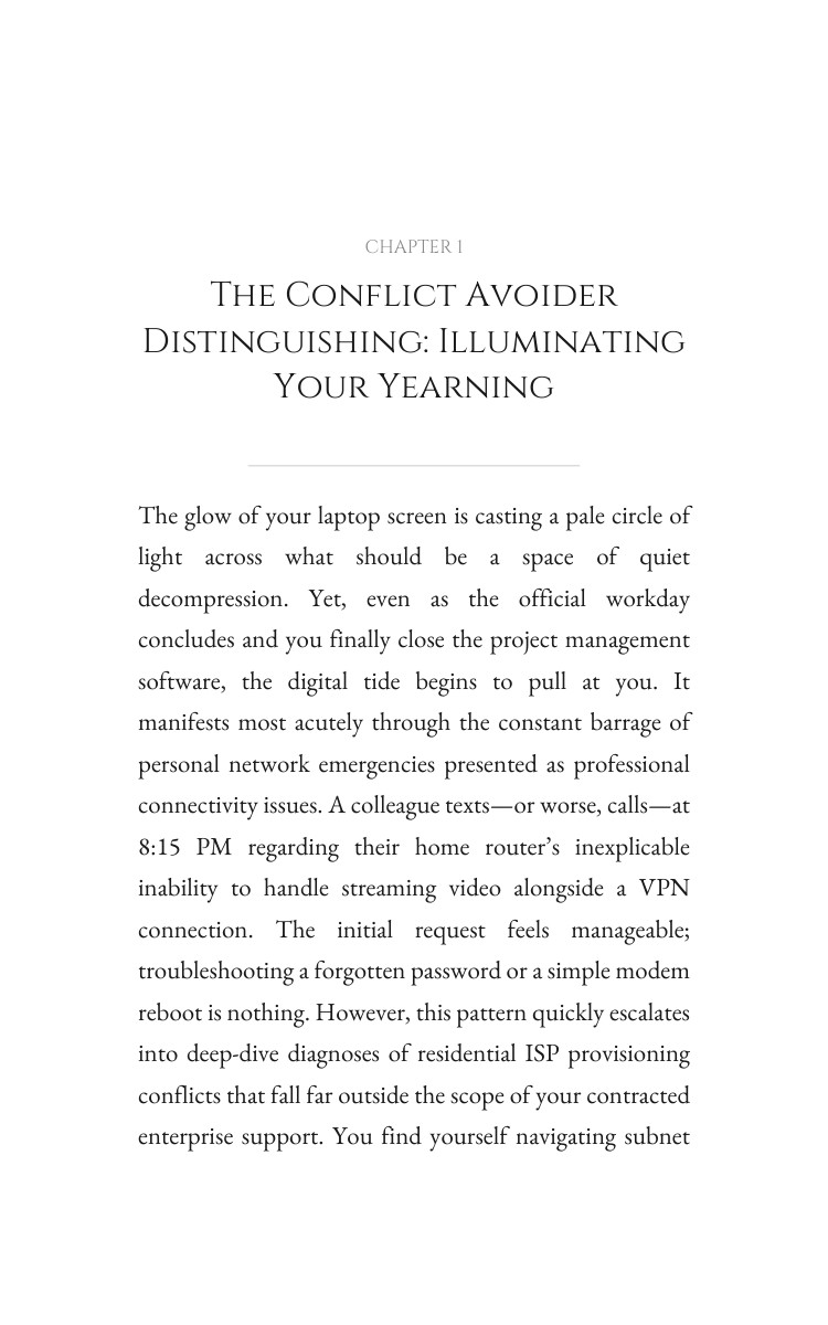 Conflict Avoider Networking Wisdom: Own Your Design interior preview