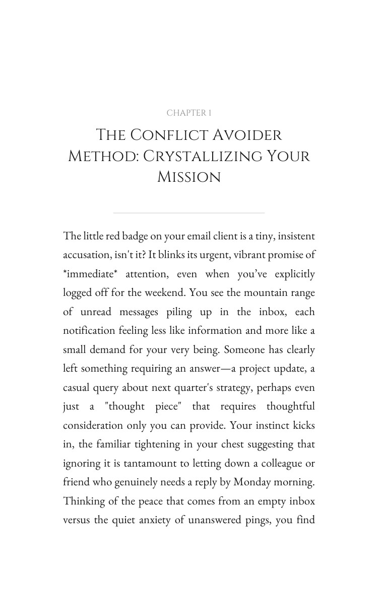 Conflict Avoider: Your Digital Mastery: Amplify Your Destiny interior preview
