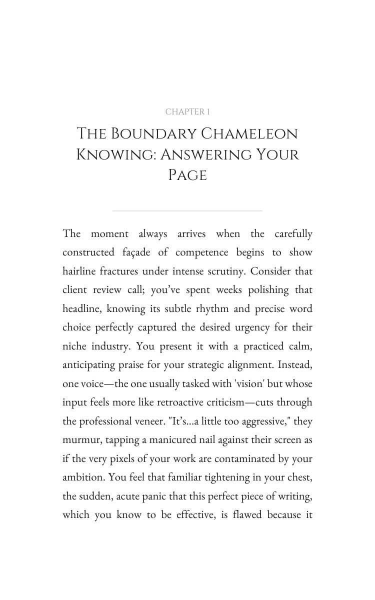 Content Creation Playbook: Boundary Chameleon: Amplify Your Flame interior preview