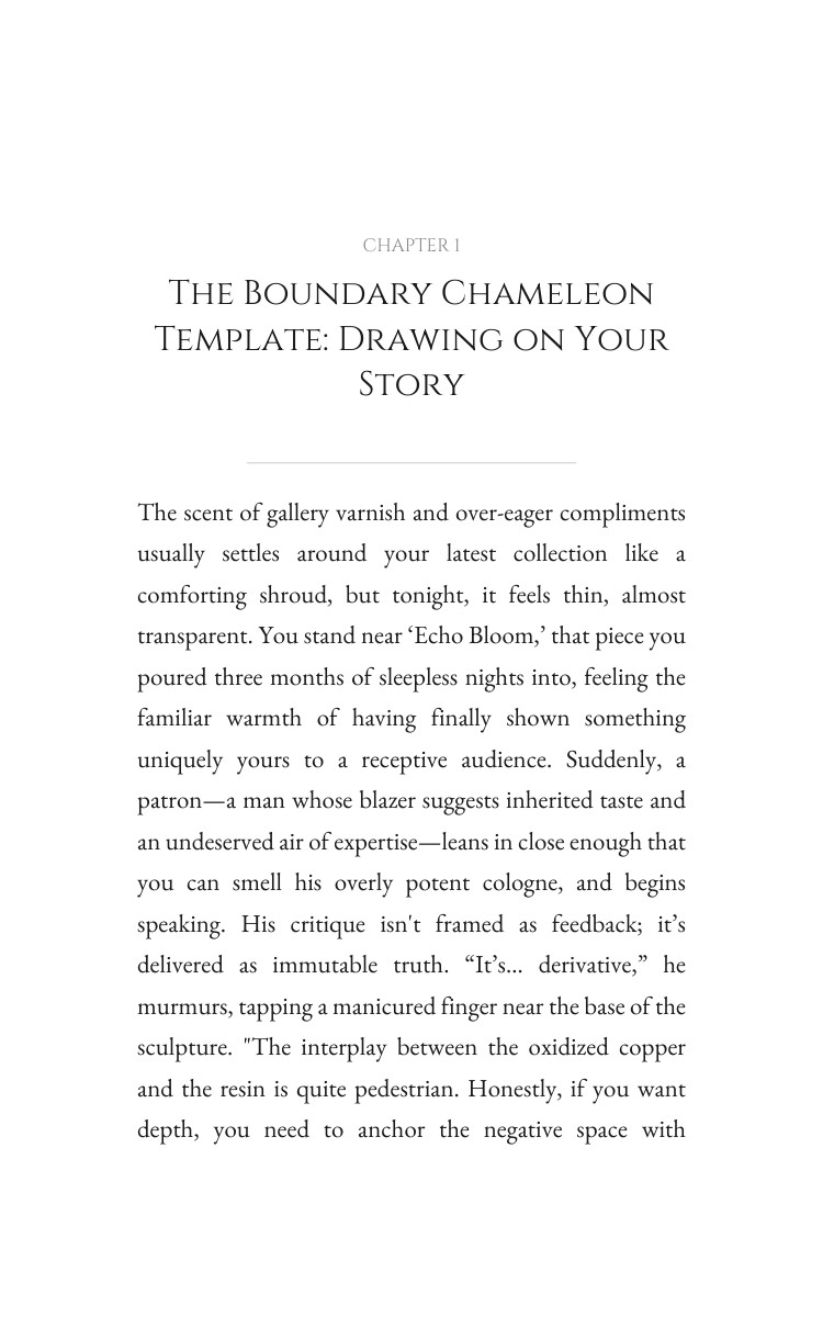 Creativity Protection Method for Boundary Chameleon: Command Your Journey interior preview
