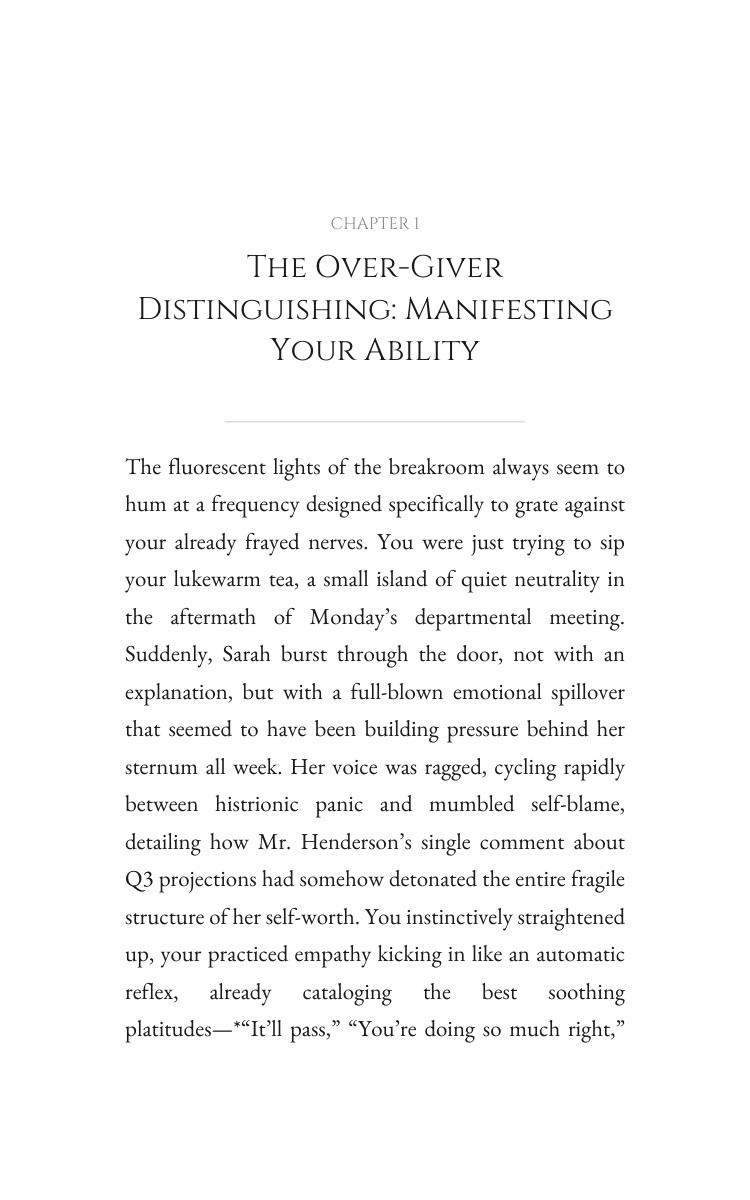 Emotional Labor System for Over-Giver: Your Adventure Advantage interior preview