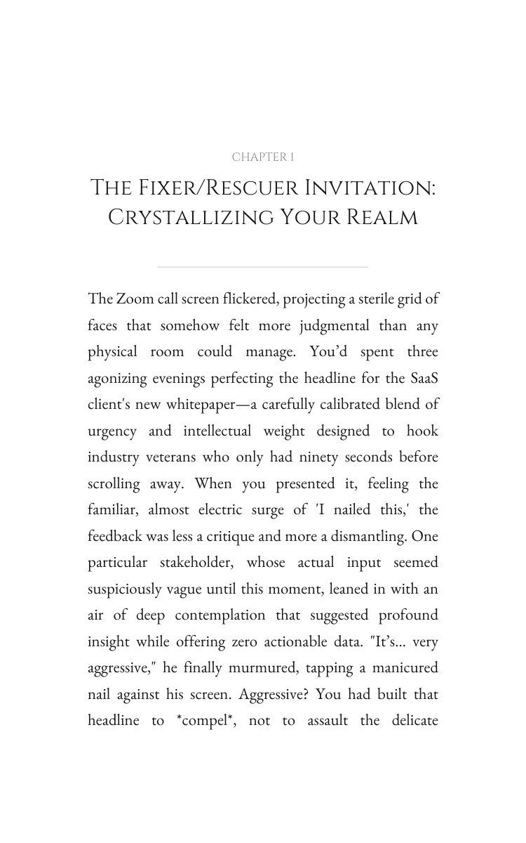 Fixer/Rescuer Content Creation Resource: Your Approach Harmonized interior preview