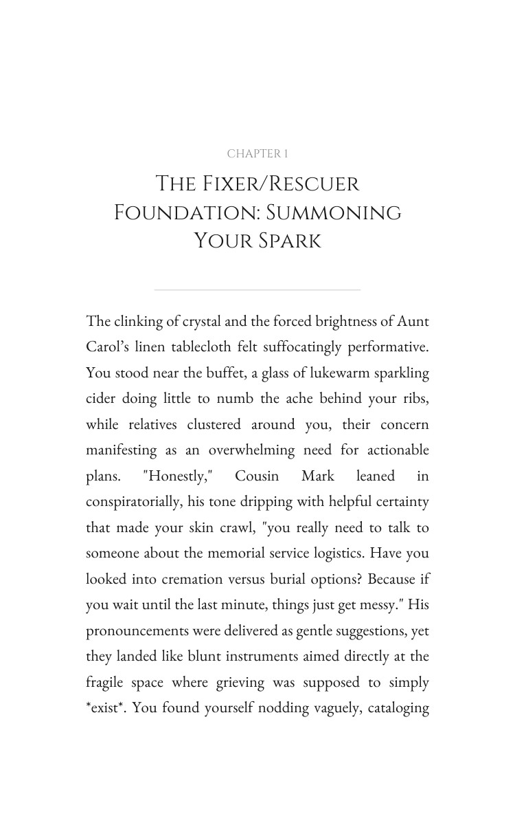 Fixer/Rescuer Grief Loss Guidebook: Harness Your Method interior preview