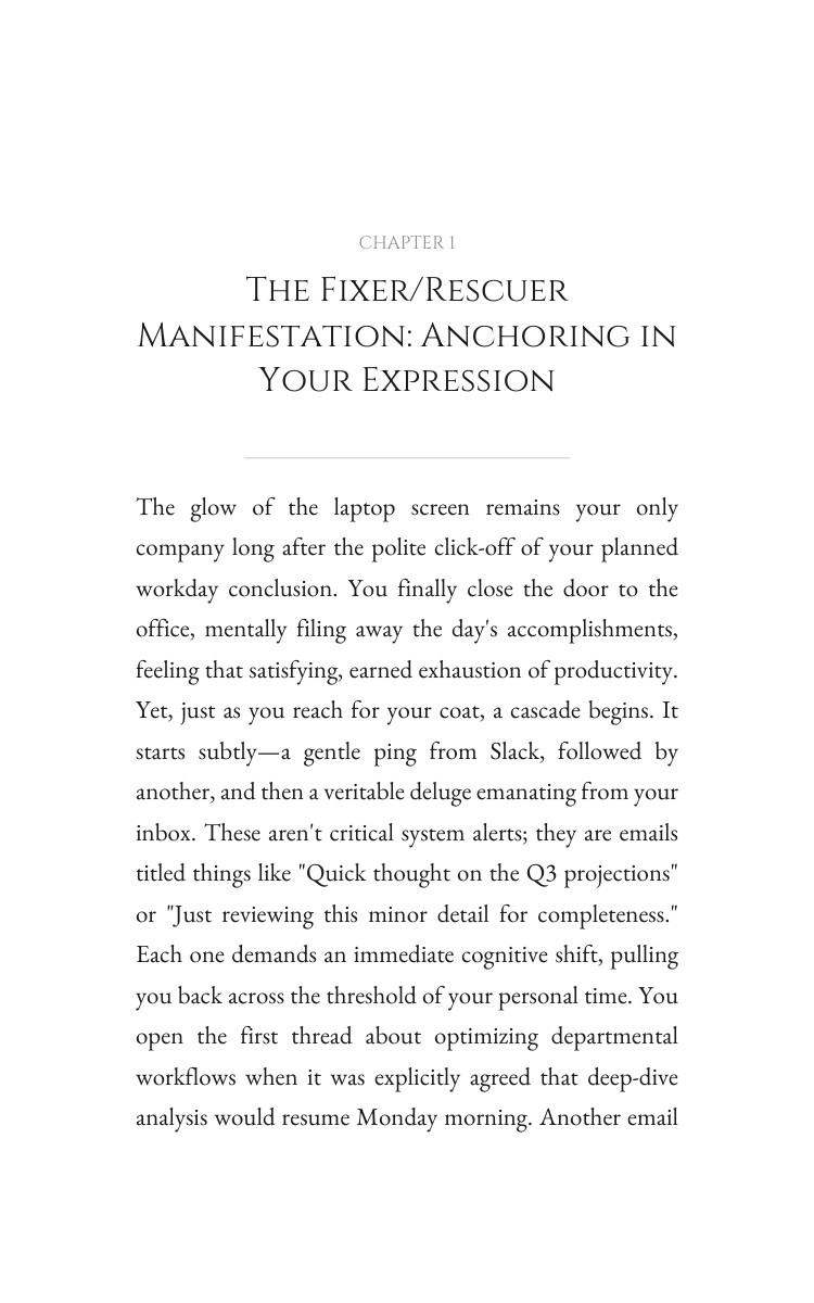 Fixer/Rescuer Time Management Wisdom: Cultivate Your Fire interior preview