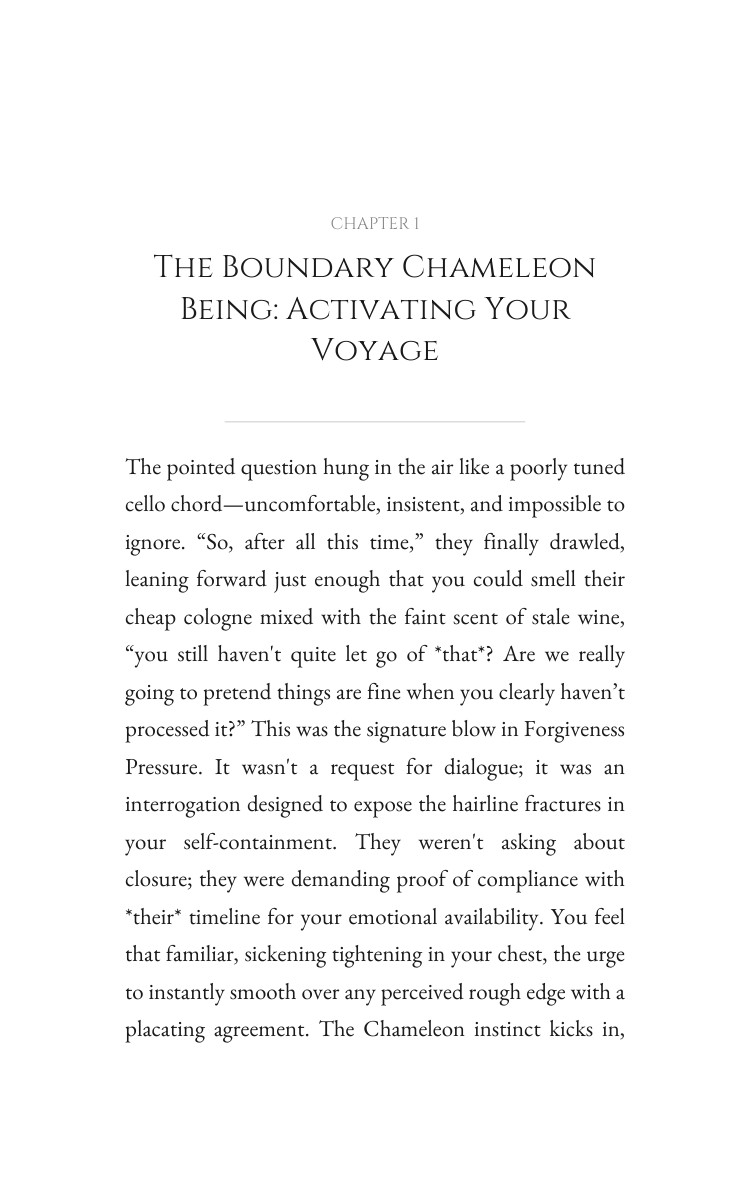 Forgiveness Pressure Blueprint for Boundary Chameleon: Amplify Your Energy interior preview