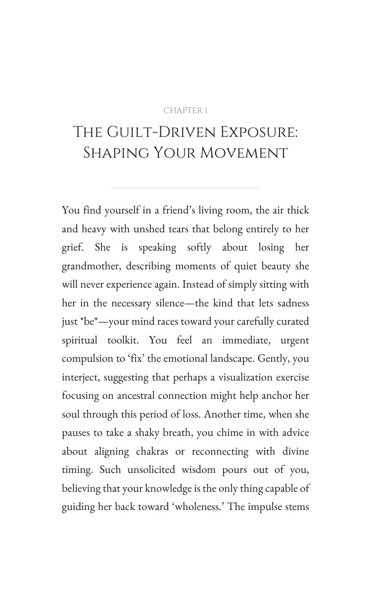 Guilt-Driven Spiritual Framework: Your Expression Awakened interior preview