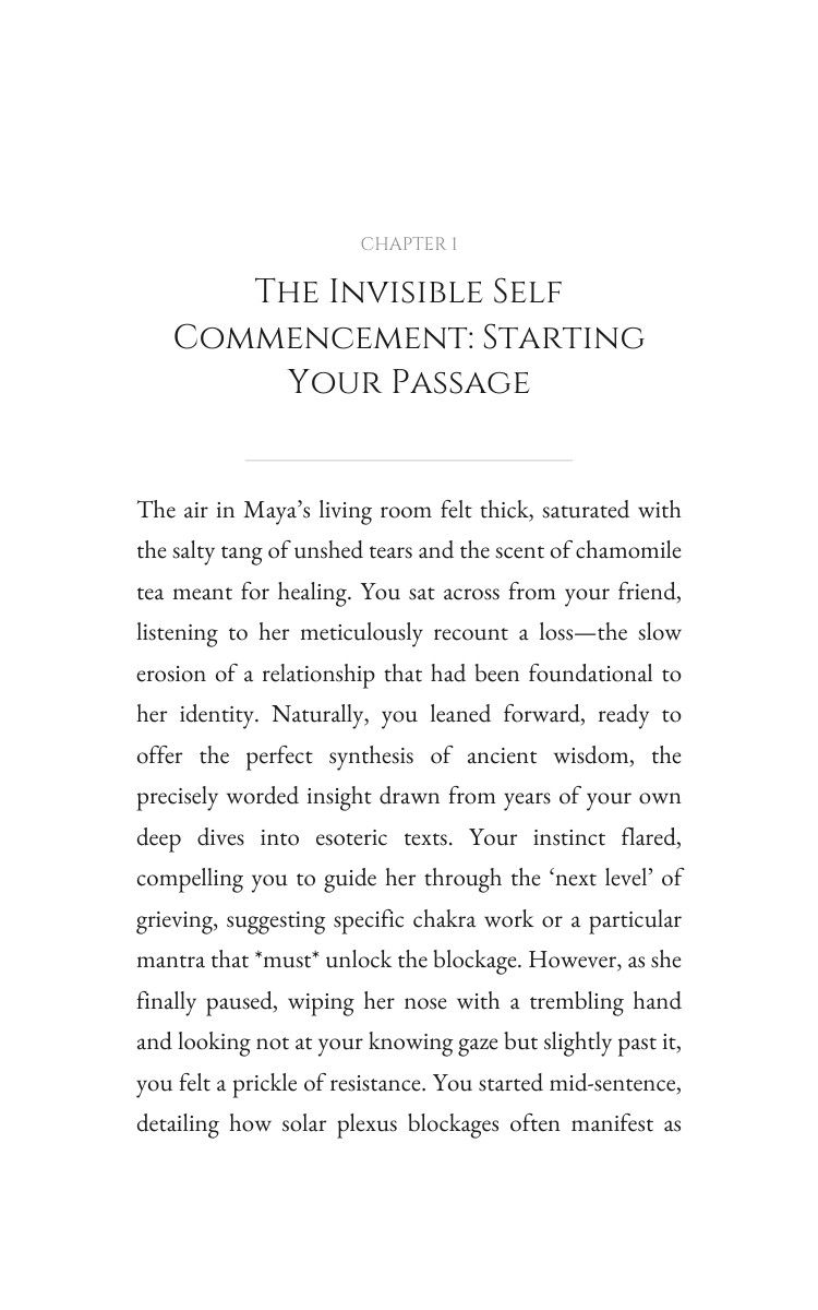 Invisible Self: Navigating Spiritual: Your Chapter Enhanced interior preview