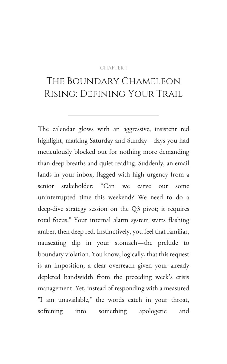 Leadership Blueprint for Boundary Chameleon: Your Arc Synthesized interior preview