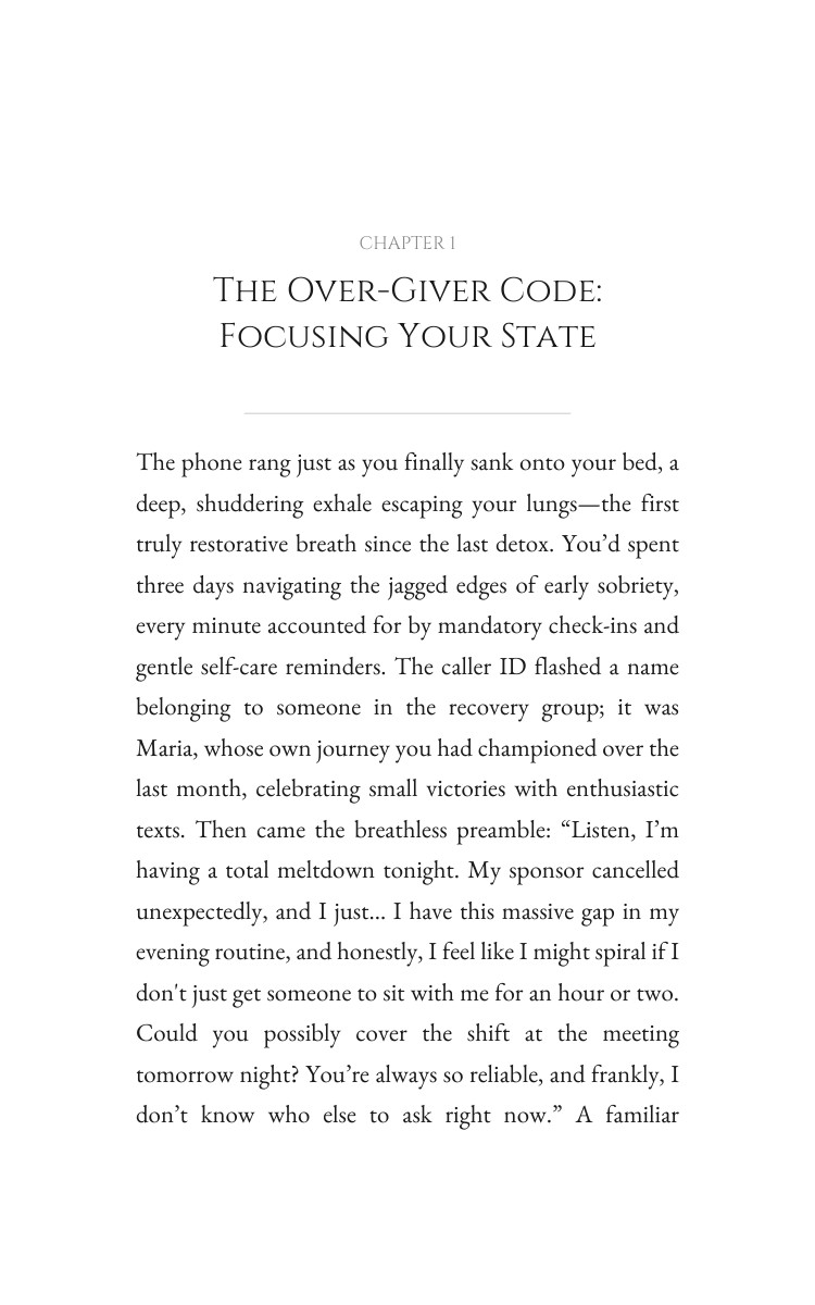 Over-Giver Addiction Recovery Sourcebook: Ground Your Mastery interior preview