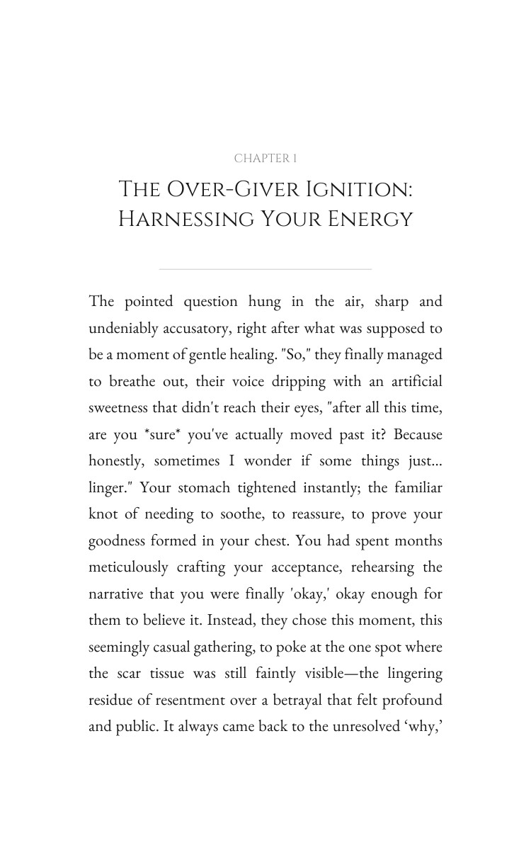 Over-Giver Forgiveness Pressure Revolution: Your Craft Embodied interior preview