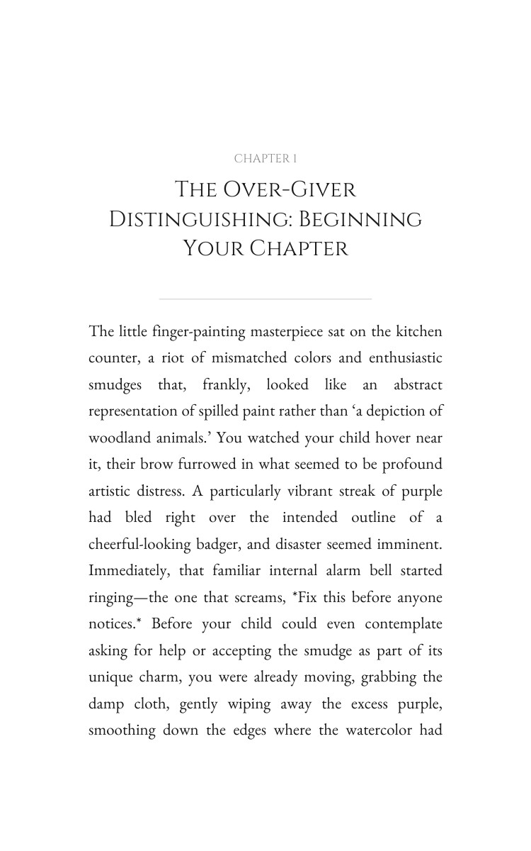 Over-Giver Parenting Framework: Your Spark Decoded interior preview