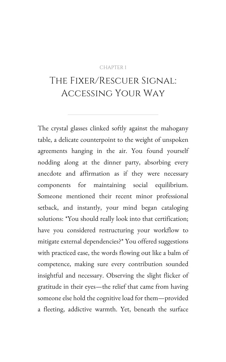 Social Obligations Advantage: Fixer/Rescuer: Your Approach Concentrated interior preview