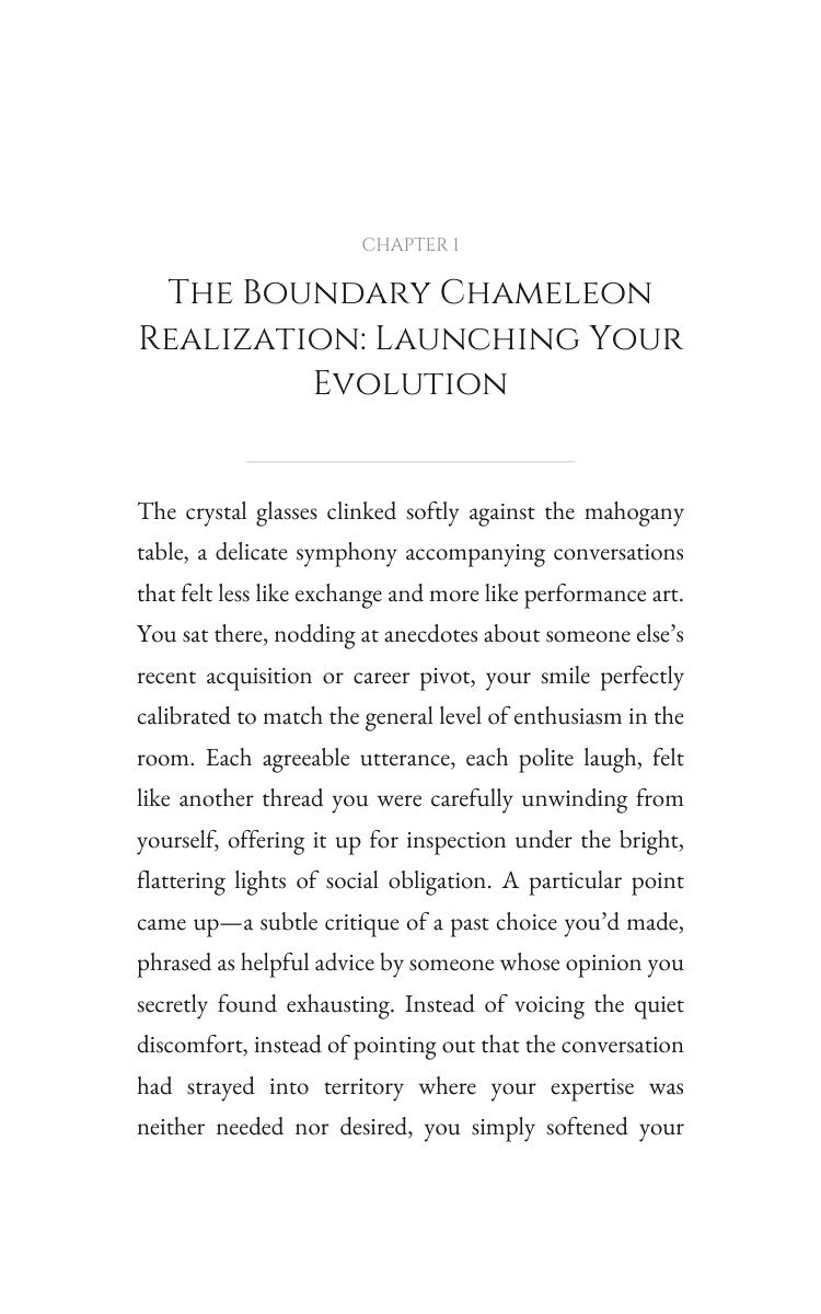Social Obligations Blueprint for Boundary Chameleon: Harness Your Mastery interior preview
