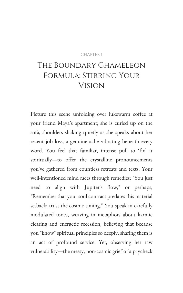 Spiritual Handbook: Boundary Chameleon: Structure Your Voyage interior preview