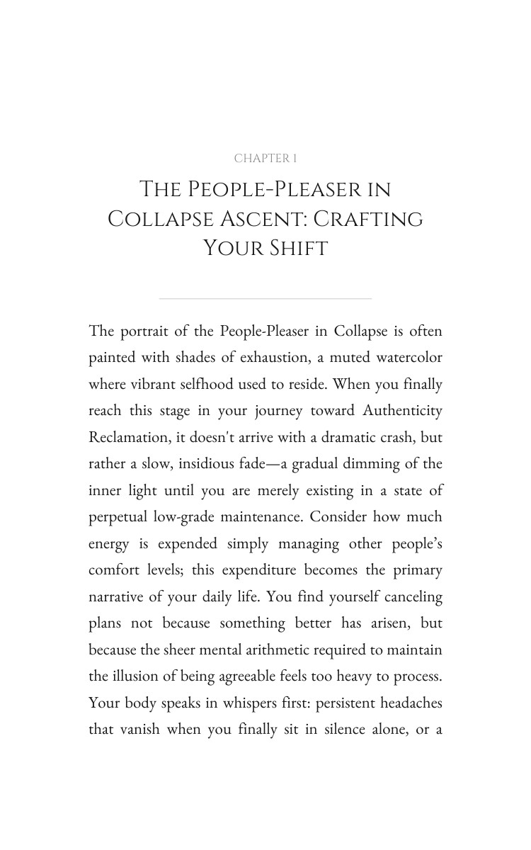 Authenticity Reclamation Journey: People-Pleaser in Collapse: Sharpen Your Presence interior preview