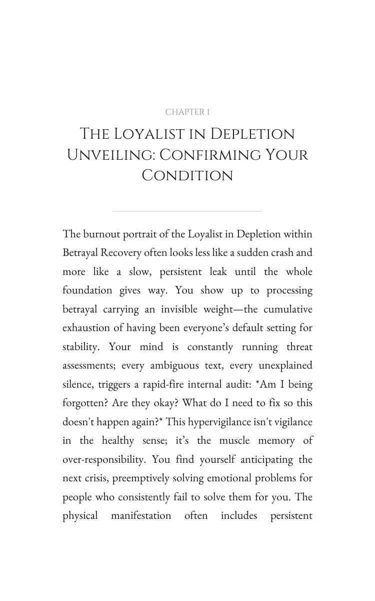 Betrayal Recovery Navigator: Loyalist in Depletion: Build Your Development interior preview