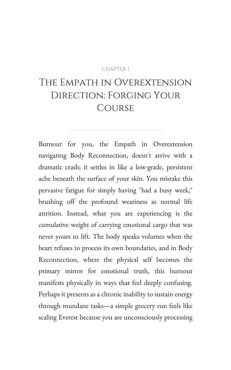 Body Reconnection Blueprint for Empath in Overextension: Your Dream Revolution interior preview