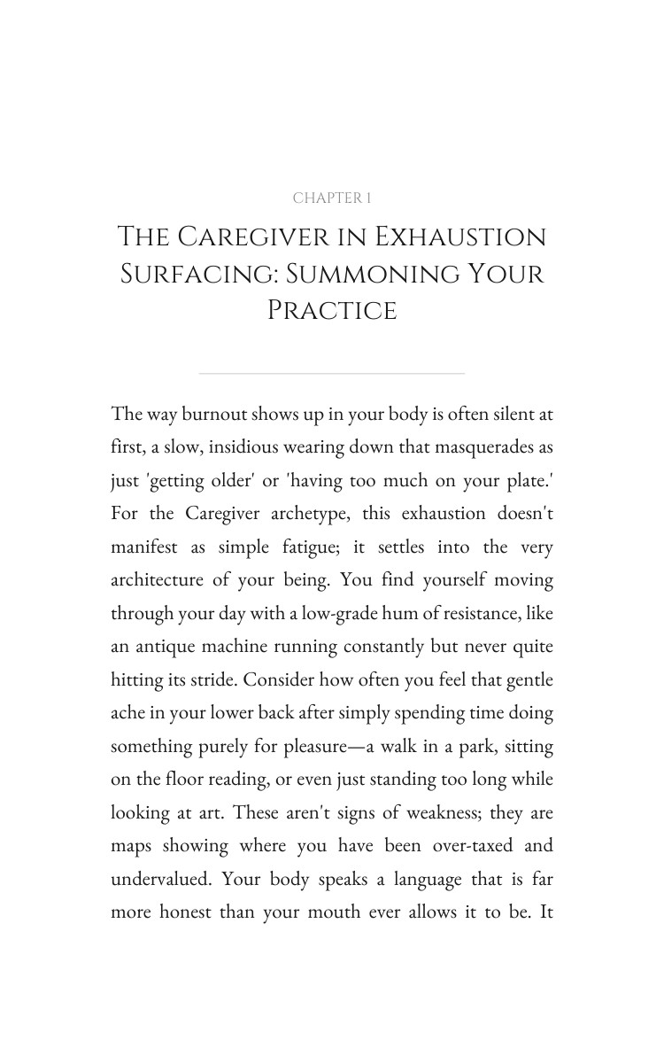 Caregiver in Exhaustion Body Reconnection Breakthrough: Your Yearning Forged interior preview