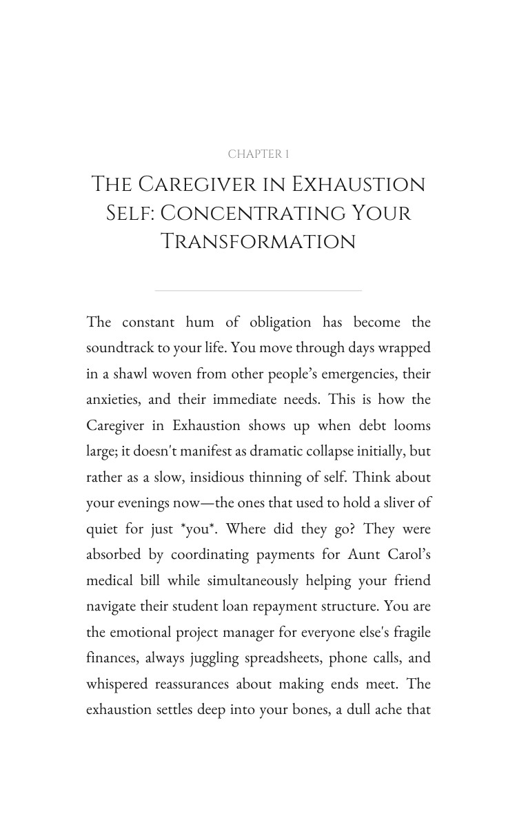Caregiver in Exhaustion Debt Stress Navigator: Optimize Your Practice interior preview