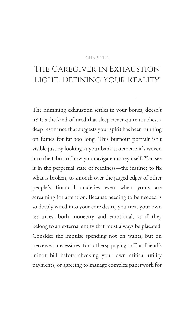 Caregiver in Exhaustion Financial Shame Playbook: Harness Your Core interior preview