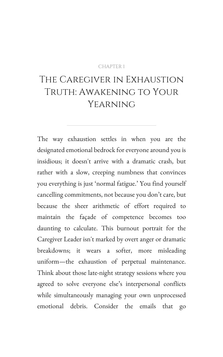 Caregiver in Exhaustion Leadership Stress: Strategic Guide: Vitalize Your Metamorphosis interior preview