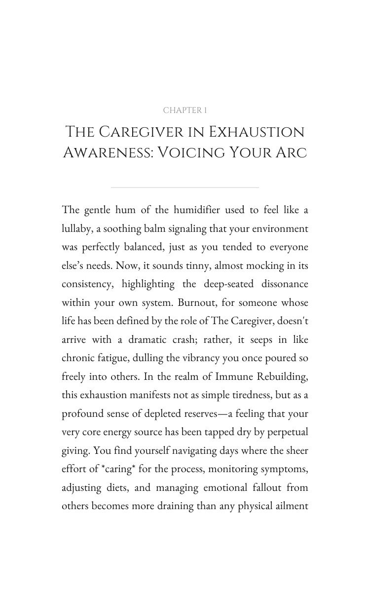 Caregiver in Exhaustion: Mastering Immune Rebuilding: Secure Your Reality interior preview