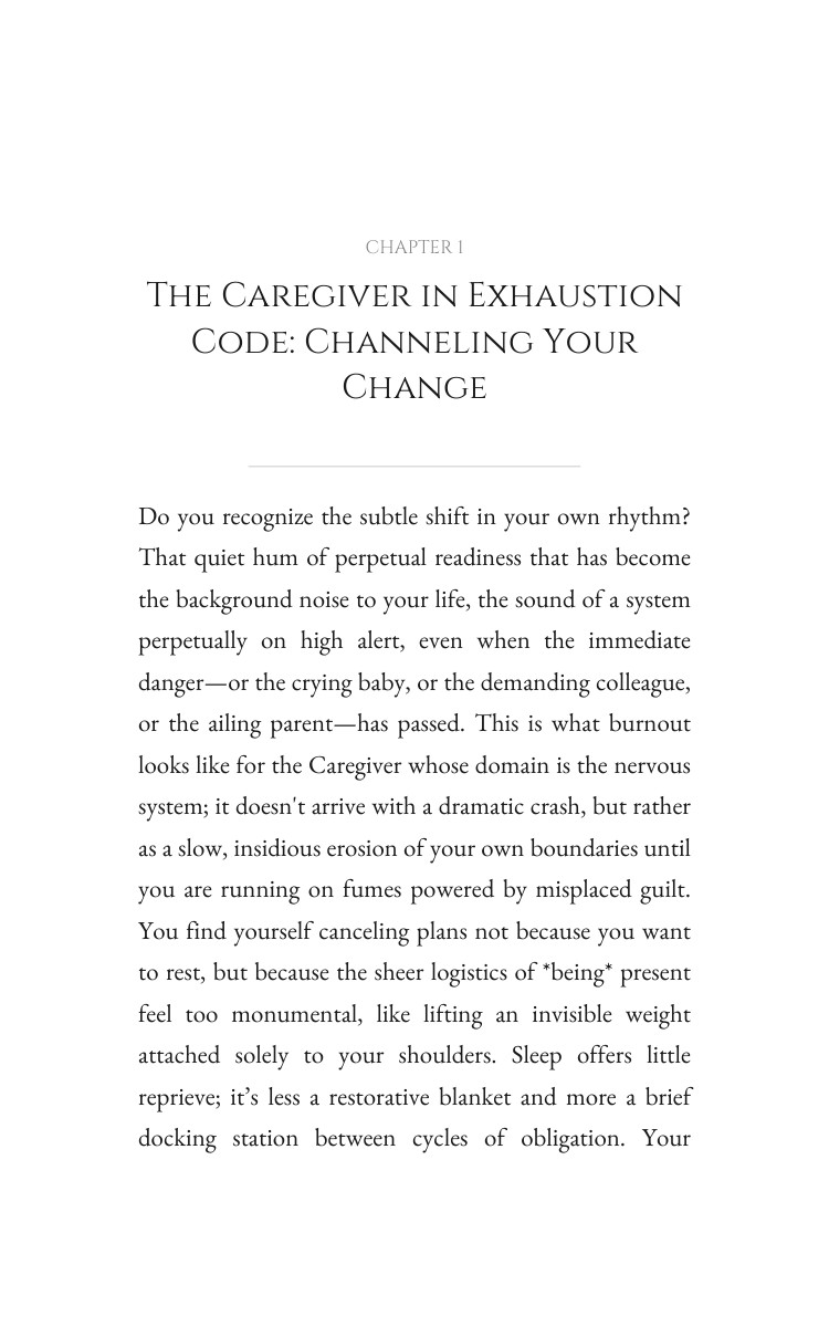 Caregiver in Exhaustion Nervous System Repair Companion Guide: Your Reality Mastery interior preview