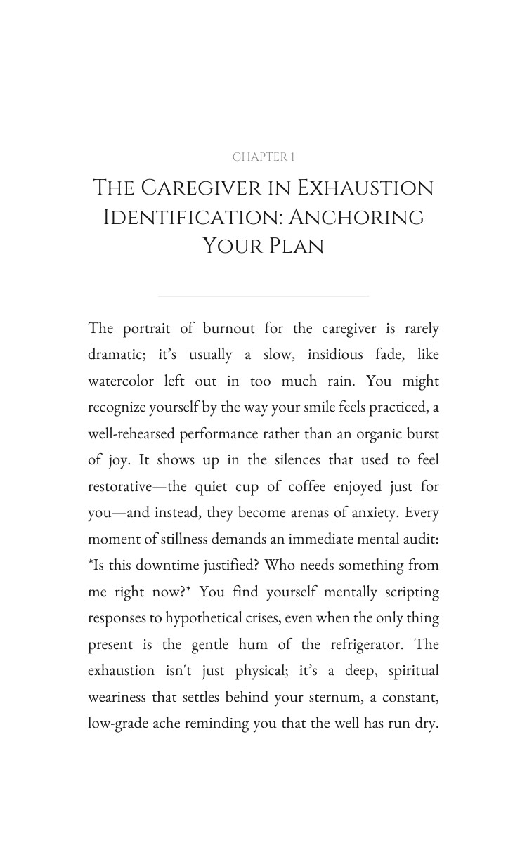 Caregiver in Exhaustion: Rest Without Guilt Command: Navigate Your Ability interior preview