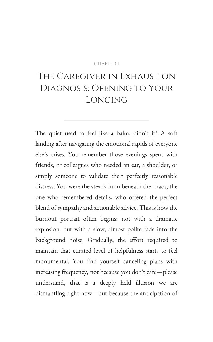 Caregiver in Exhaustion Social Withdrawal Protocol: Anchor Your Discipline interior preview