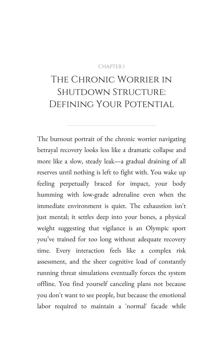 Chronic Worrier in Shutdown Betrayal Recovery Companion: Your Design Consolidated interior preview