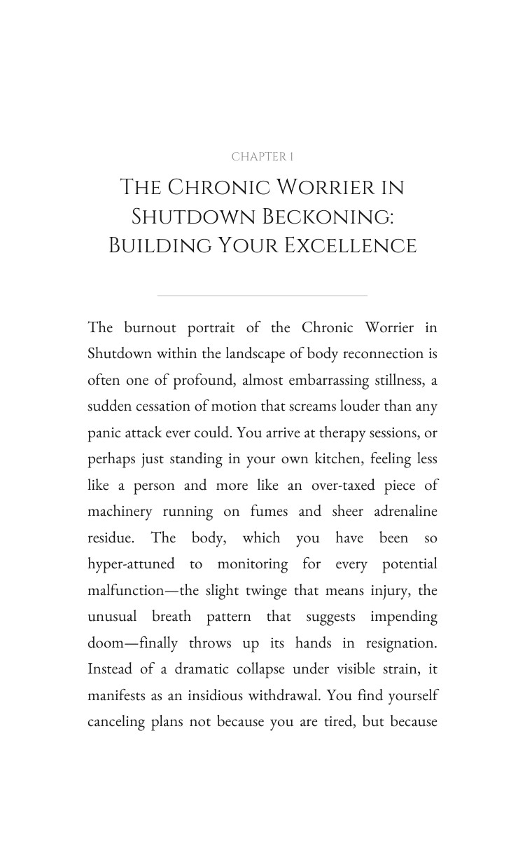Chronic Worrier in Shutdown Body Reconnection: Complete Edition: Systematize Your Vitality interior preview