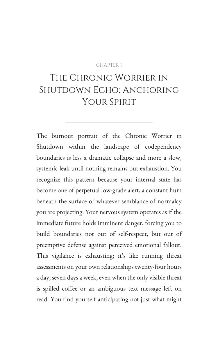 Chronic Worrier in Shutdown Codependency Boundaries: Your Success Map: Claim Your Gift interior preview