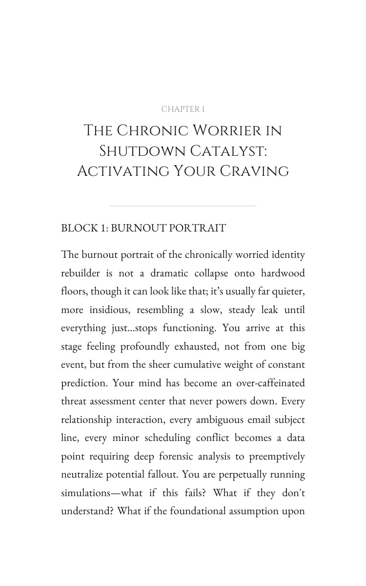 Chronic Worrier in Shutdown Identity Reconstruction Breakthrough Guide: Your Voyage Path interior preview