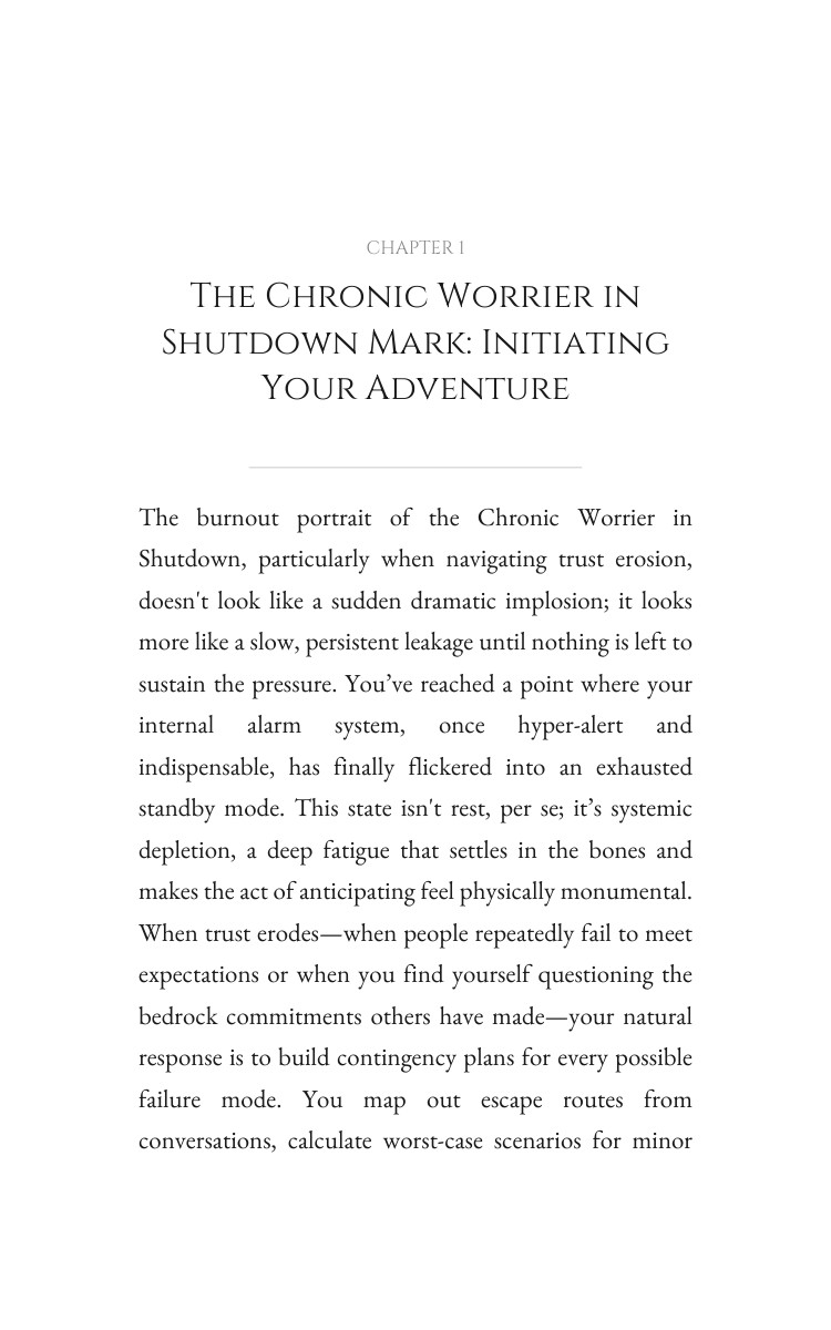 Chronic Worrier in Shutdown: Mastering Trust Erosion: Your Core Elevated interior preview