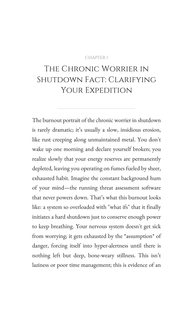 Chronic Worrier in Shutdown Nervous System Repair Power Guide: Your Direction Optimized interior preview