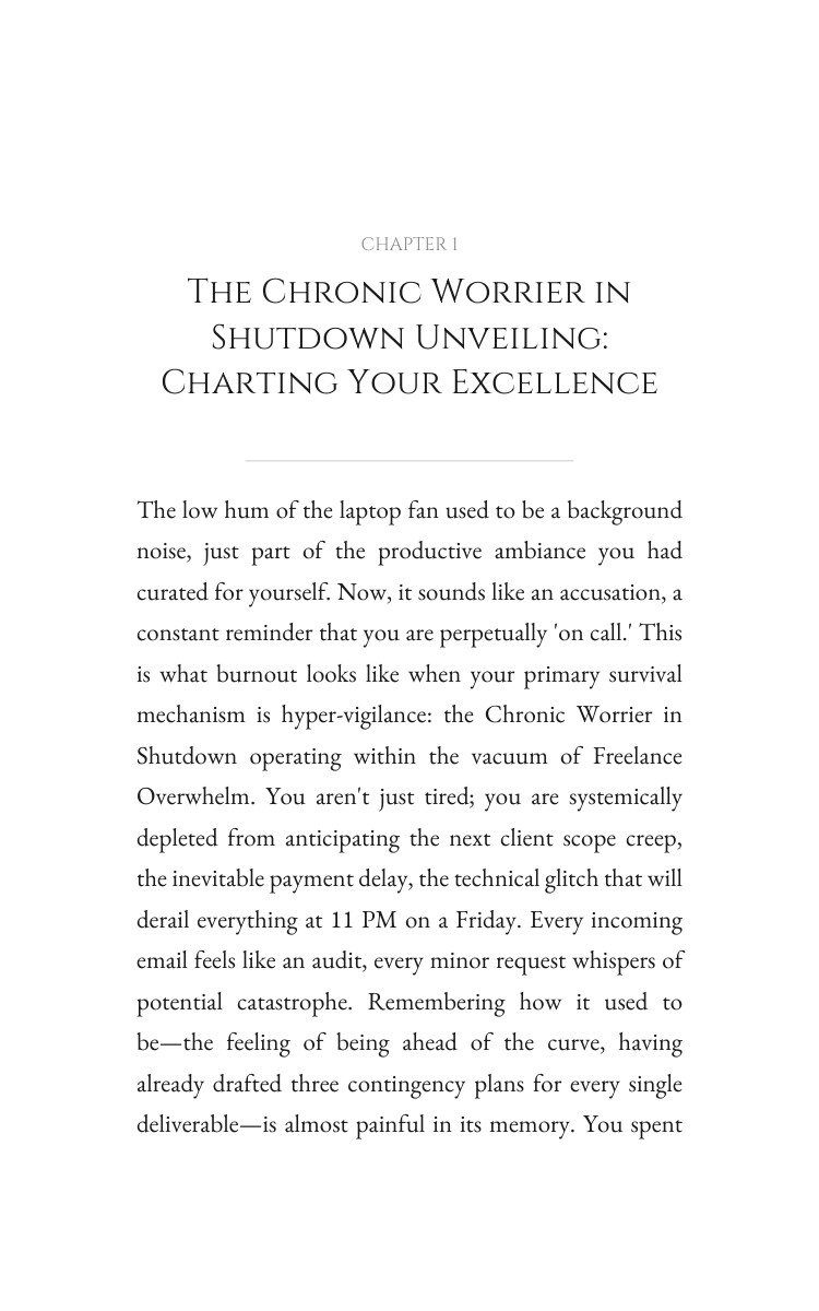 Chronic Worrier in Shutdown Way: Freelance Overwhelm: Your Search Path interior preview