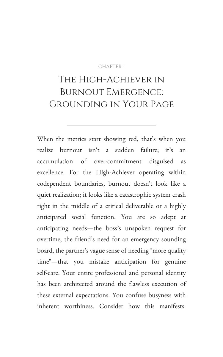 Codependency Boundaries Method for High-Achiever in Burnout: Your Evolution Liberated interior preview