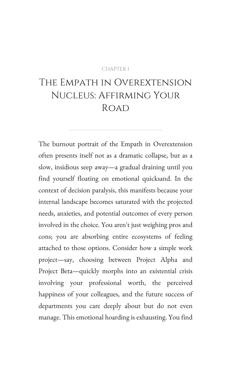 Decision Paralysis Blueprint for Empath in Overextension: Your Flame Revolution interior preview