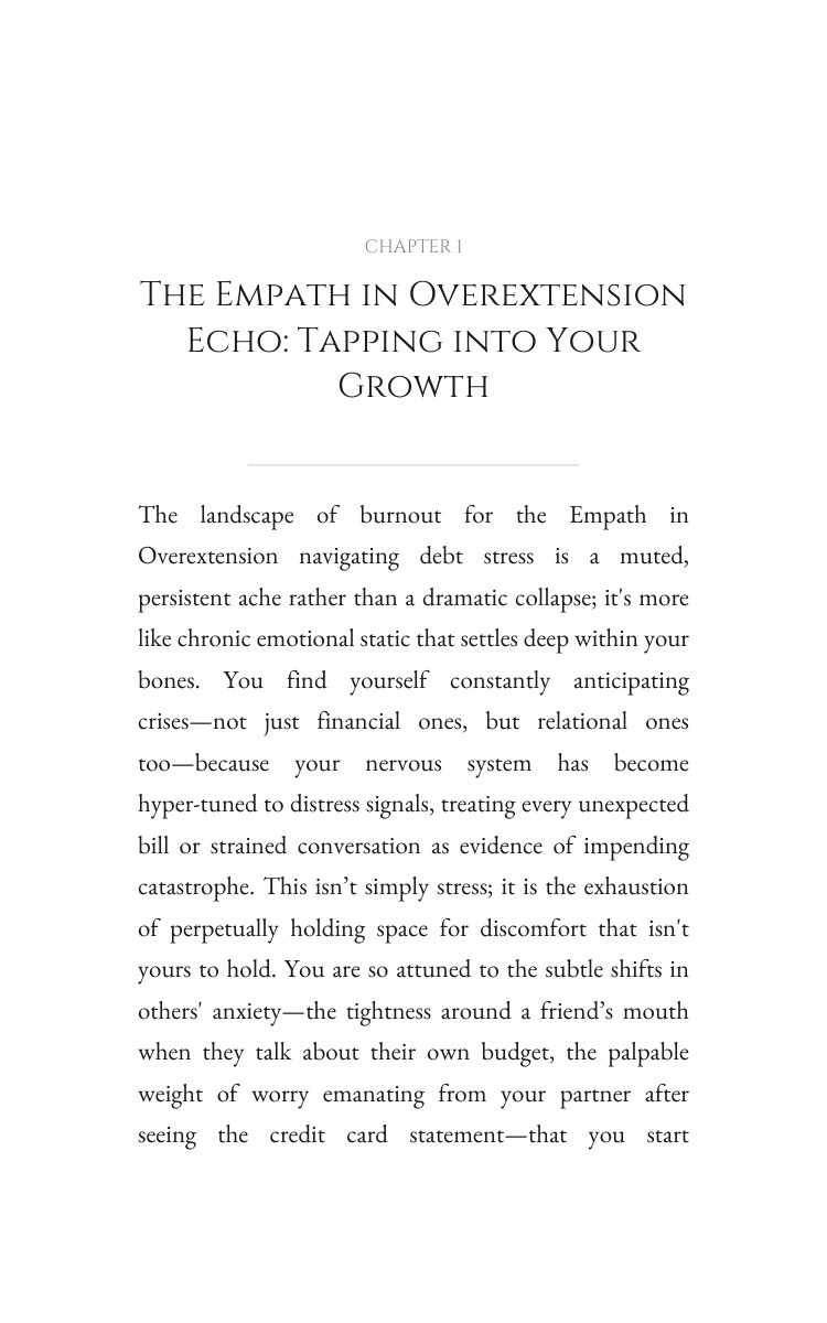 Empath in Overextension Debt Stress: Complete Edition: Vitalize Your Plan interior preview