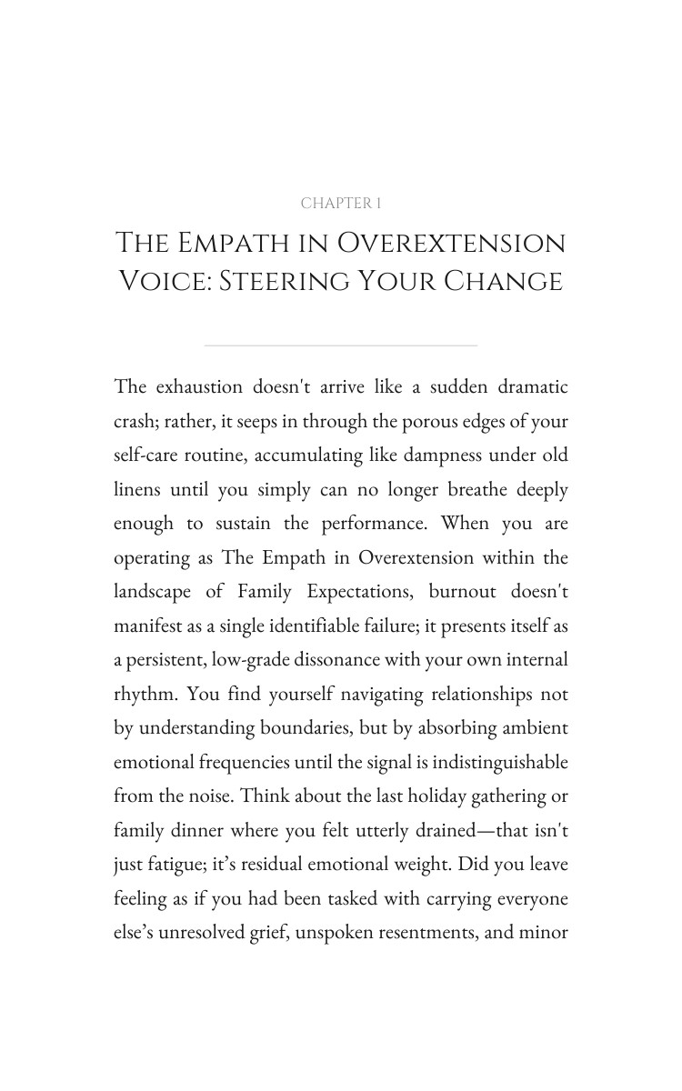 Empath in Overextension Family Expectations Playbook: Build Your Essence interior preview