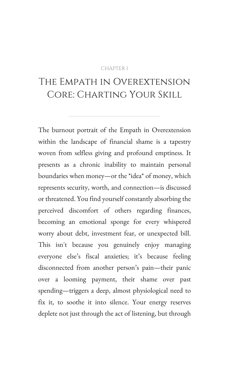 Empath in Overextension: Financial Shame Evolution: Your Aspiration Forged interior preview