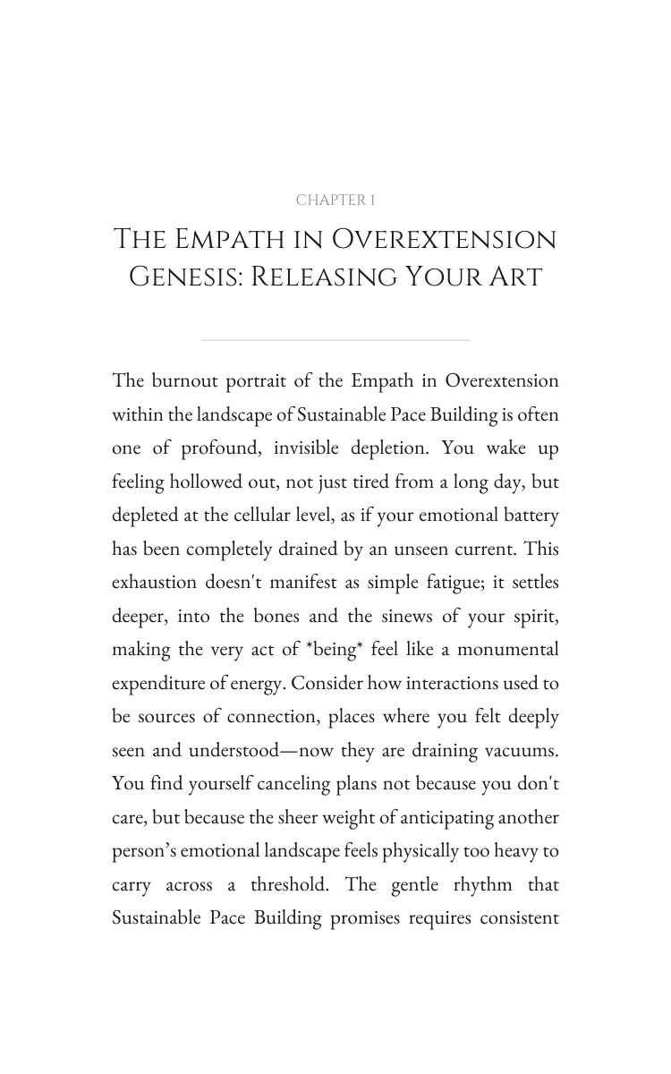 Empath in Overextension Mastery: Sustainable Pace Building: Your Territory Elevated interior preview